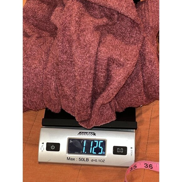 Barefoot Dreams CozyChic Lite Burgundy Wrap Cardigan Sweater Women's Size S - Picture 8 of 8